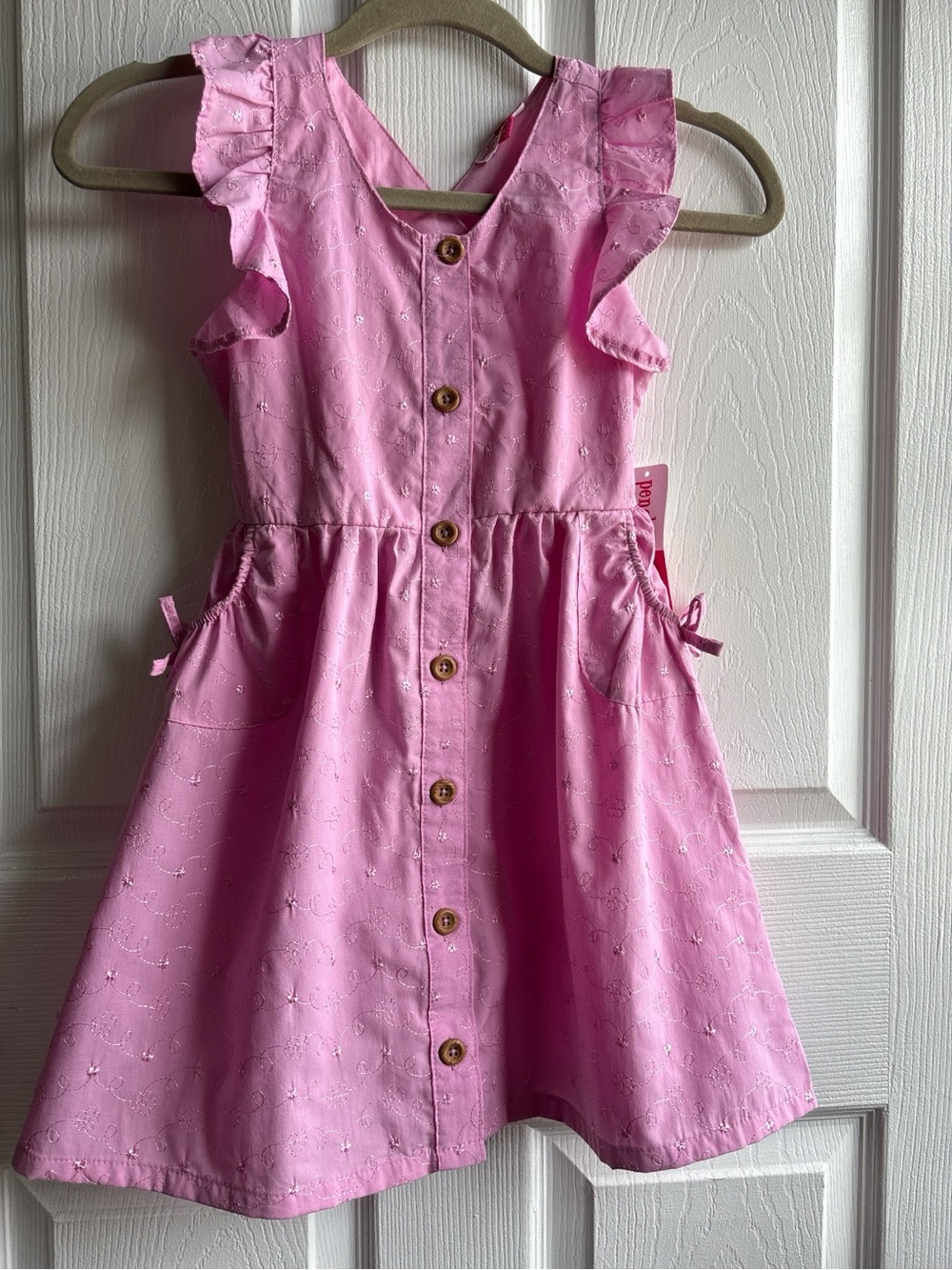 NWT: PENELOPE MACK | Child Pink Ruffle Girl Dress - Size 5